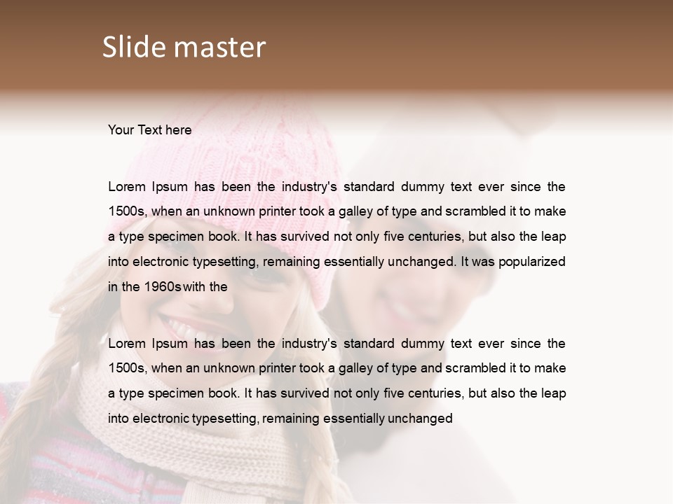 Glad  Girlfriend PowerPoint Template