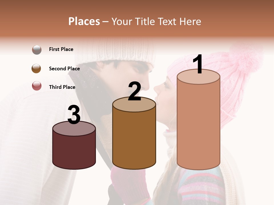 Girl Flirtation Attractive PowerPoint Template