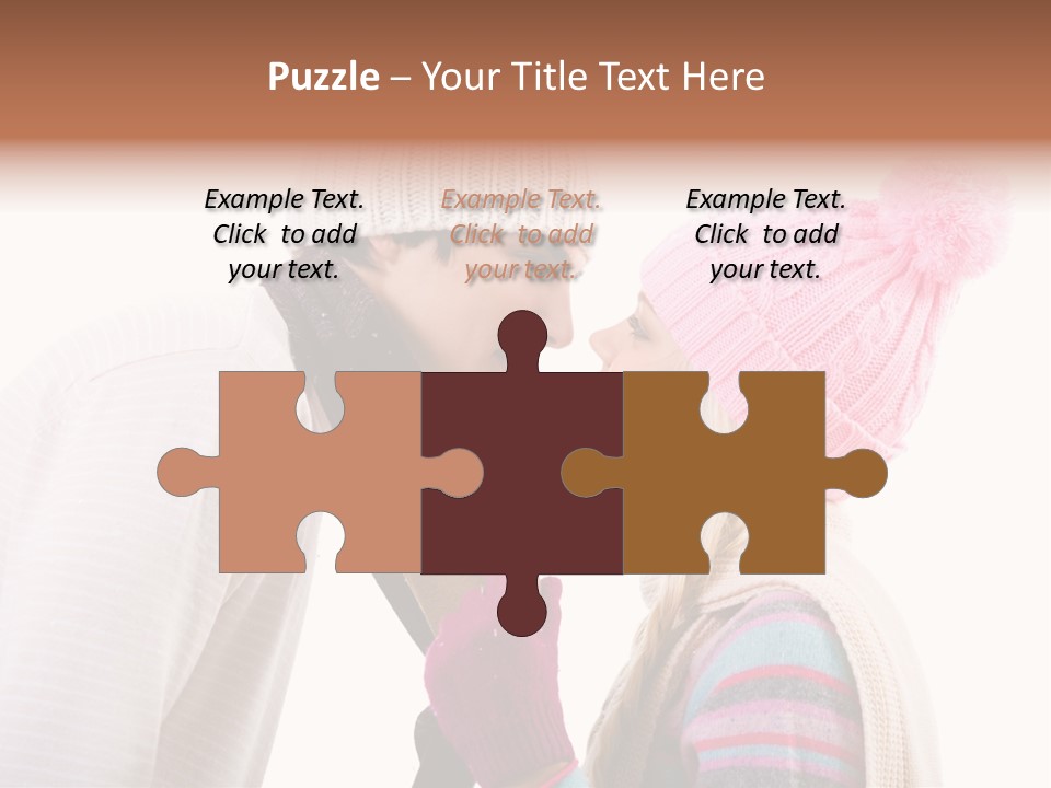 Girl Flirtation Attractive PowerPoint Template