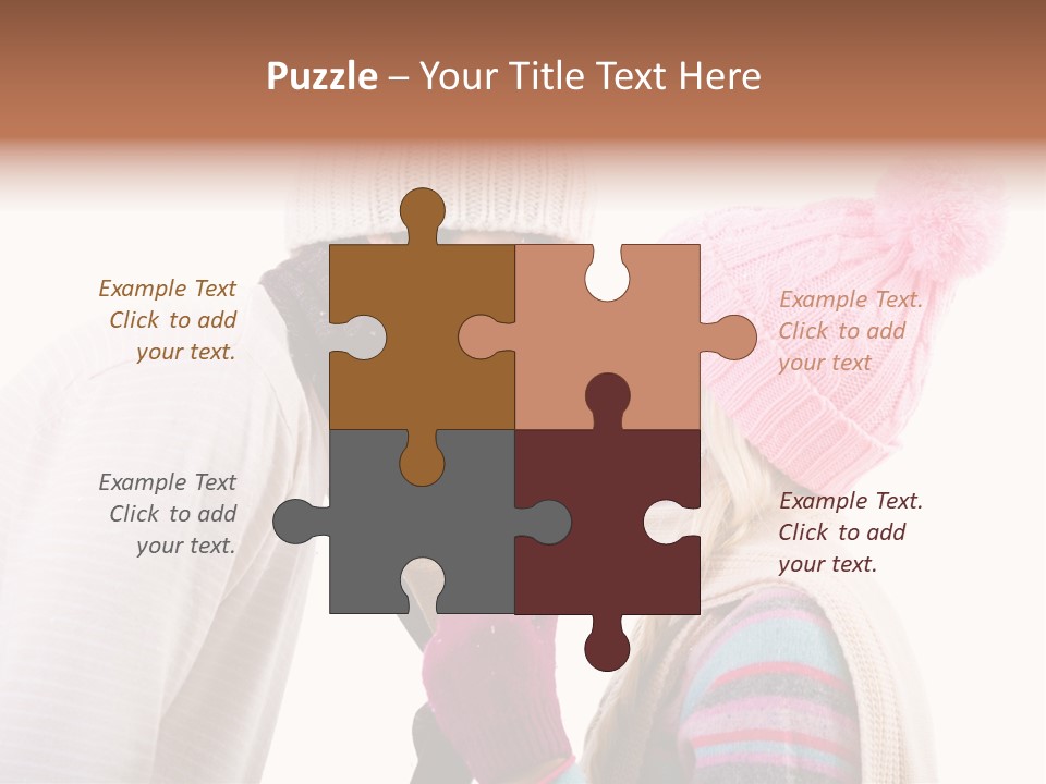 Girl Flirtation Attractive PowerPoint Template