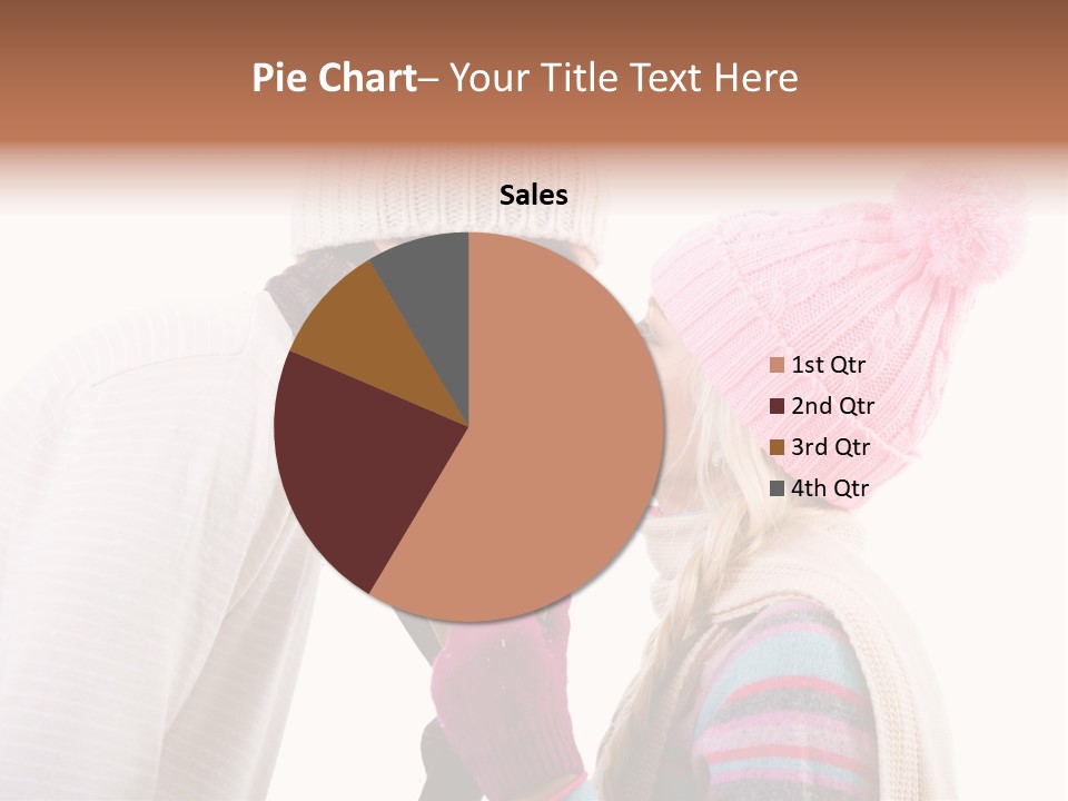 Girl Flirtation Attractive PowerPoint Template