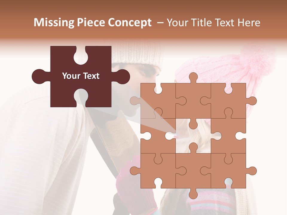 Girl Flirtation Attractive PowerPoint Template