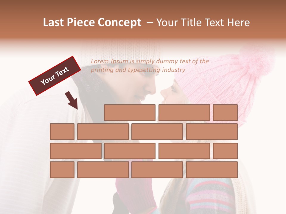 Girl Flirtation Attractive PowerPoint Template