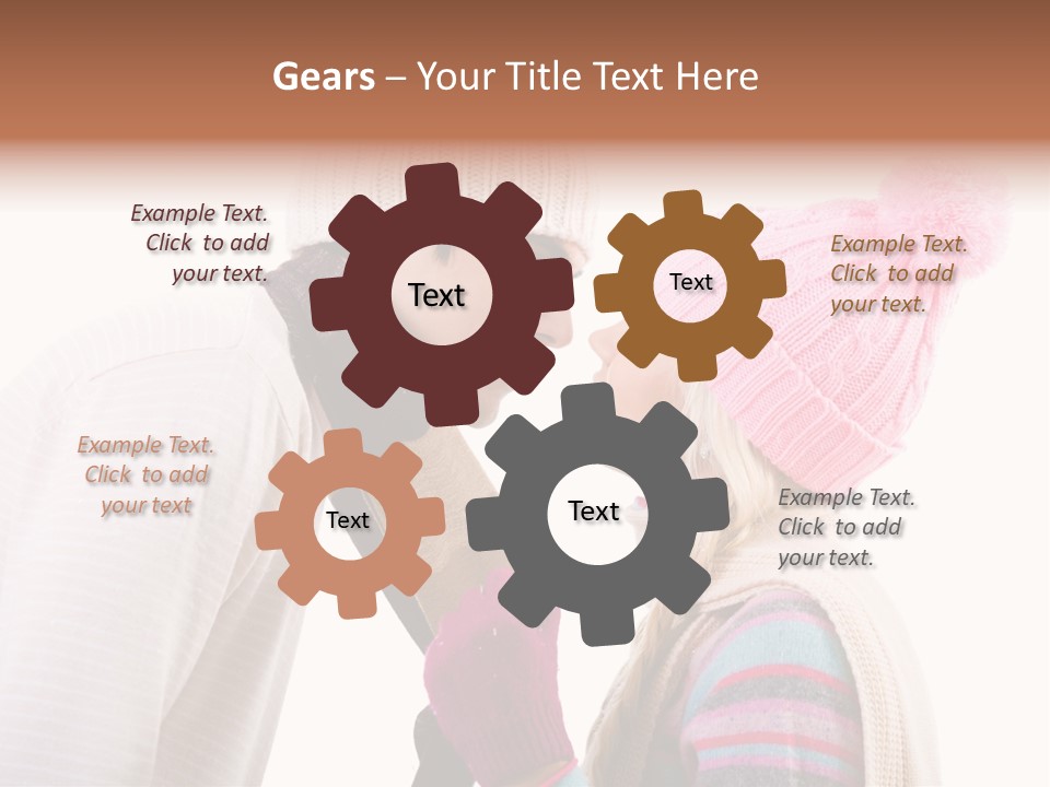 Girl Flirtation Attractive PowerPoint Template