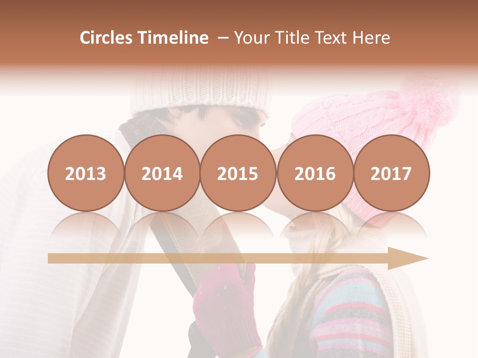 Girl Flirtation Attractive PowerPoint Template