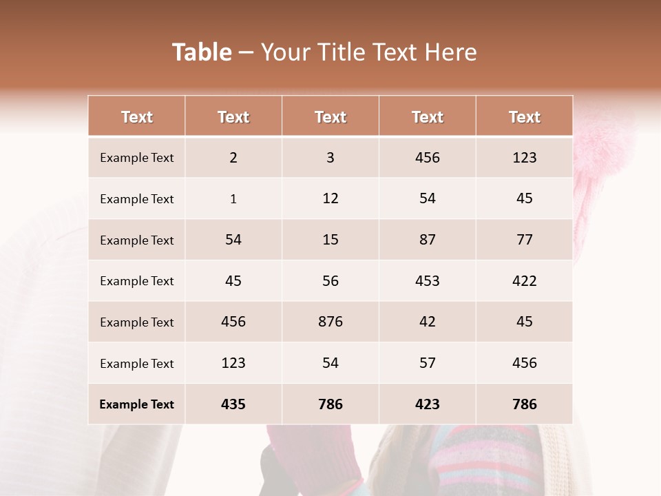 Girl Flirtation Attractive PowerPoint Template