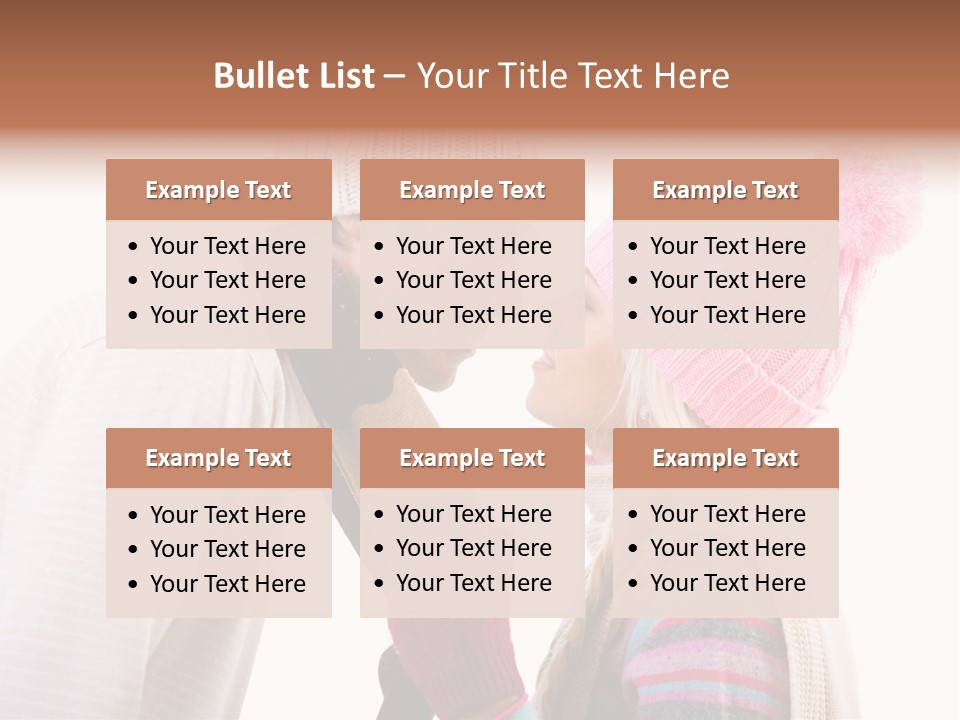 Girl Flirtation Attractive PowerPoint Template