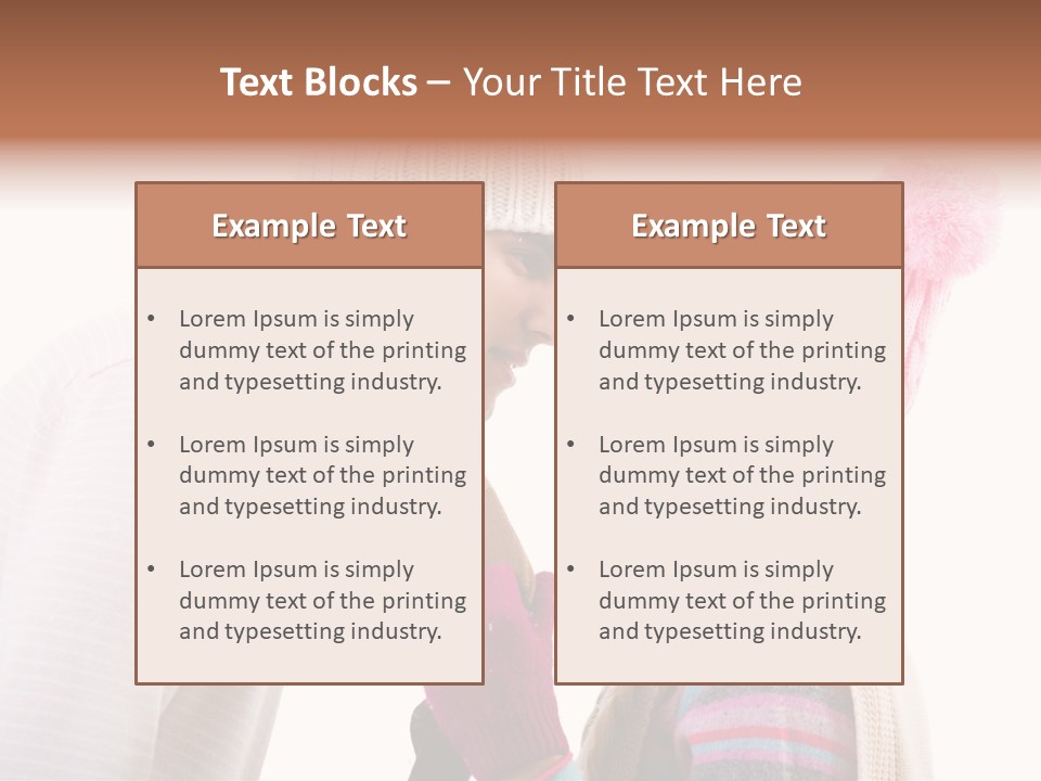 Girl Flirtation Attractive PowerPoint Template