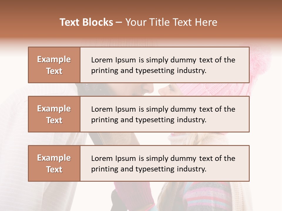 Girl Flirtation Attractive PowerPoint Template