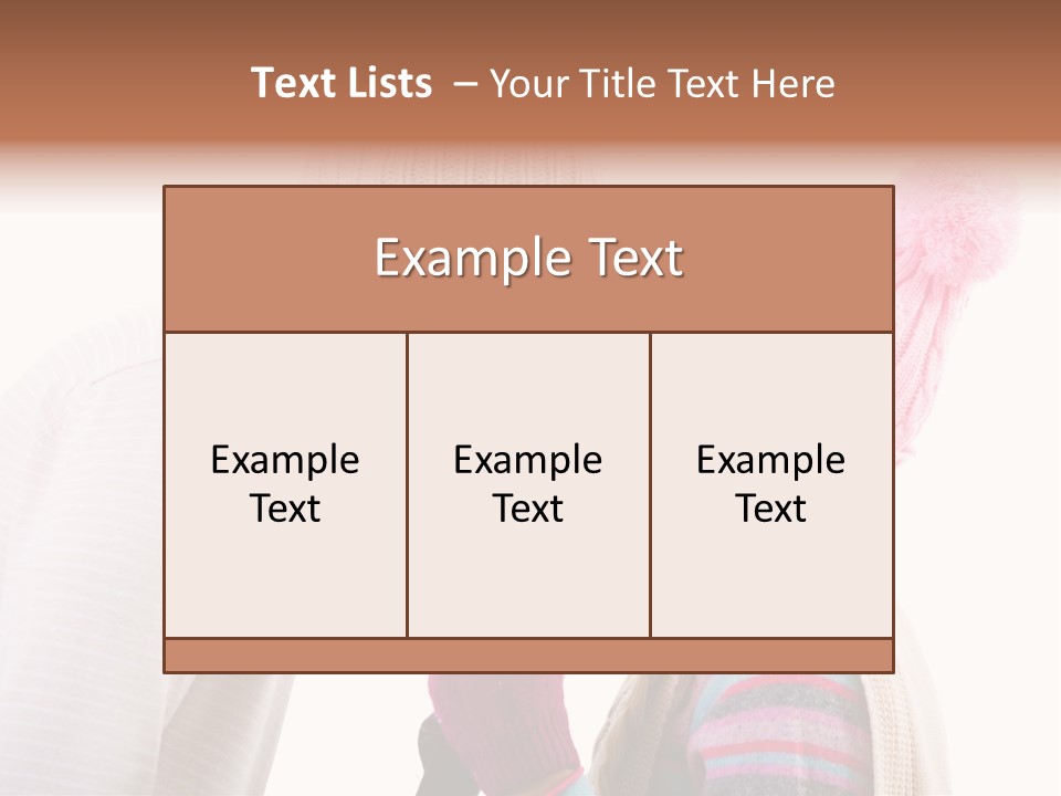 Girl Flirtation Attractive PowerPoint Template