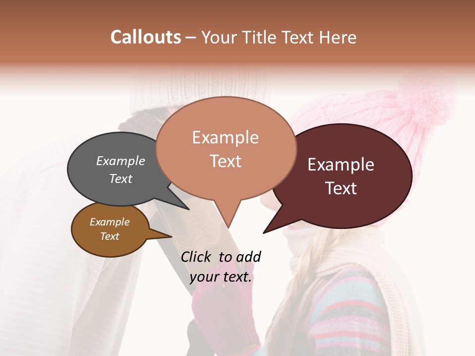 Girl Flirtation Attractive PowerPoint Template