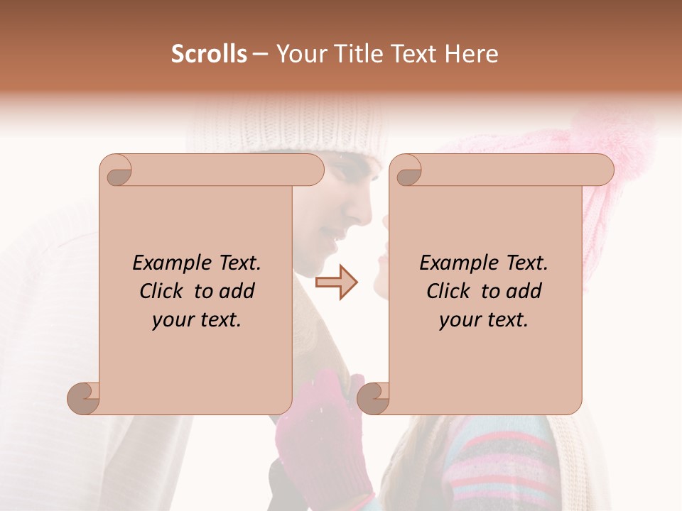 Girl Flirtation Attractive PowerPoint Template