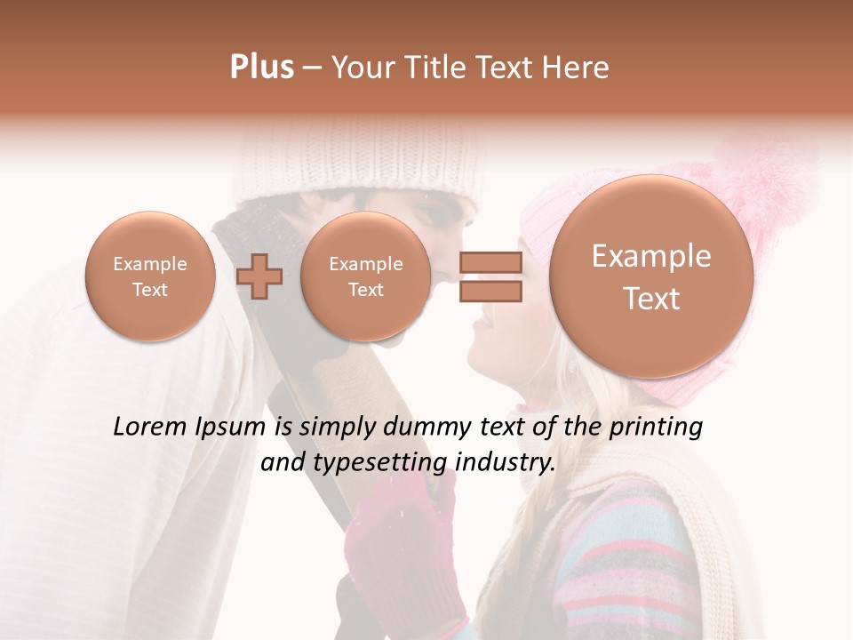 Girl Flirtation Attractive PowerPoint Template