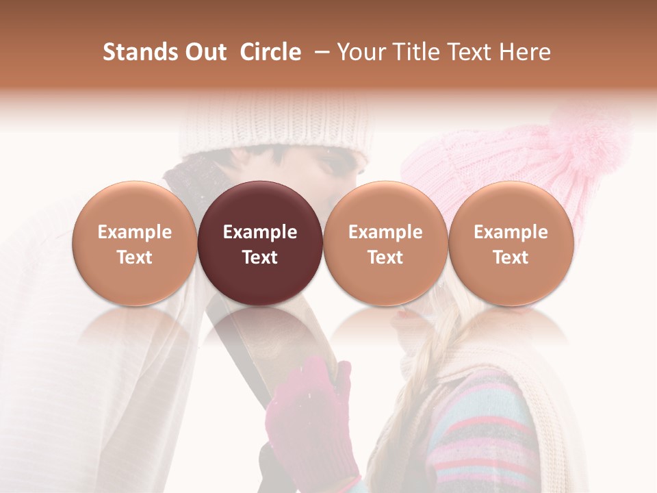 Girl Flirtation Attractive PowerPoint Template