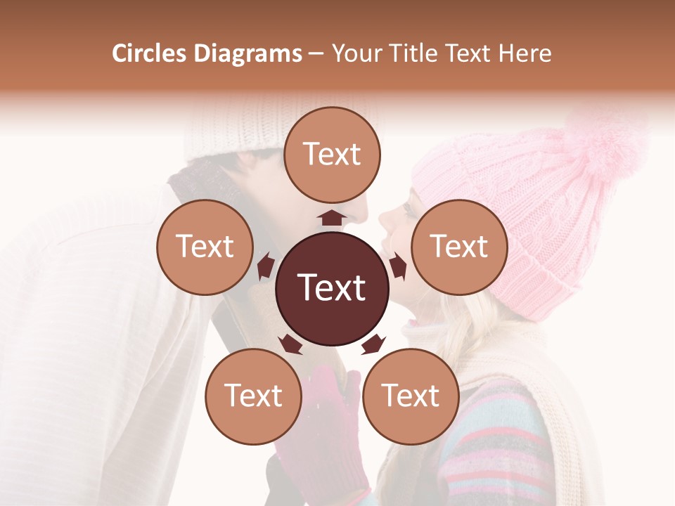 Girl Flirtation Attractive PowerPoint Template