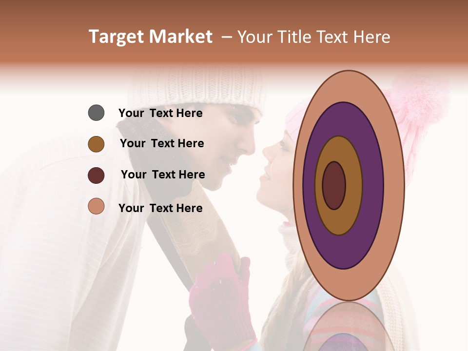 Girl Flirtation Attractive PowerPoint Template