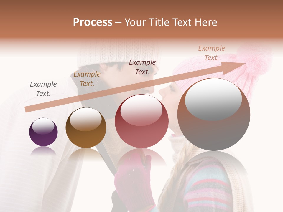 Girl Flirtation Attractive PowerPoint Template