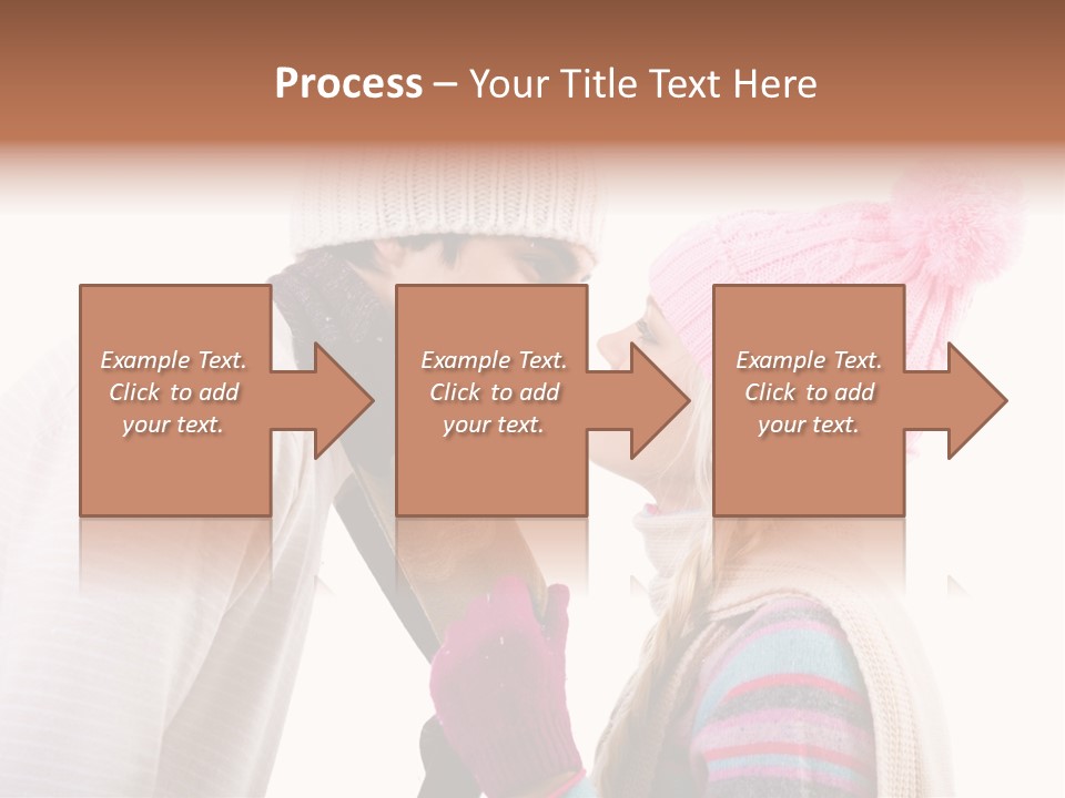 Girl Flirtation Attractive PowerPoint Template