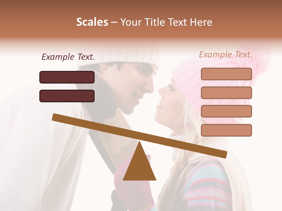 Girl Flirtation Attractive PowerPoint Template
