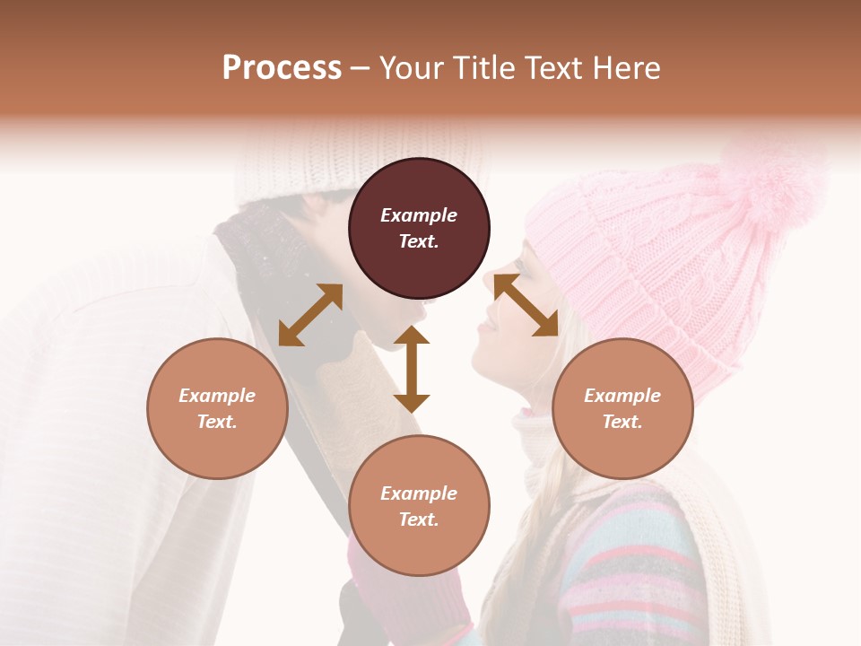 Girl Flirtation Attractive PowerPoint Template