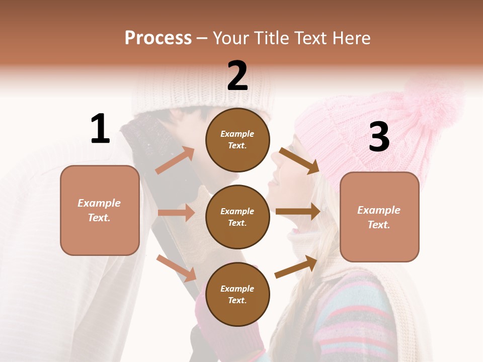 Girl Flirtation Attractive PowerPoint Template