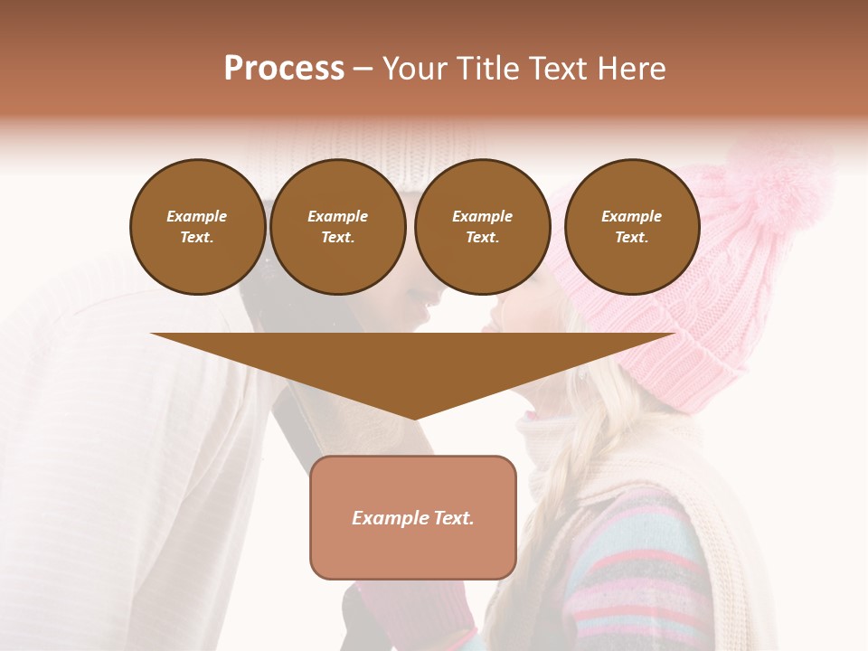 Girl Flirtation Attractive PowerPoint Template