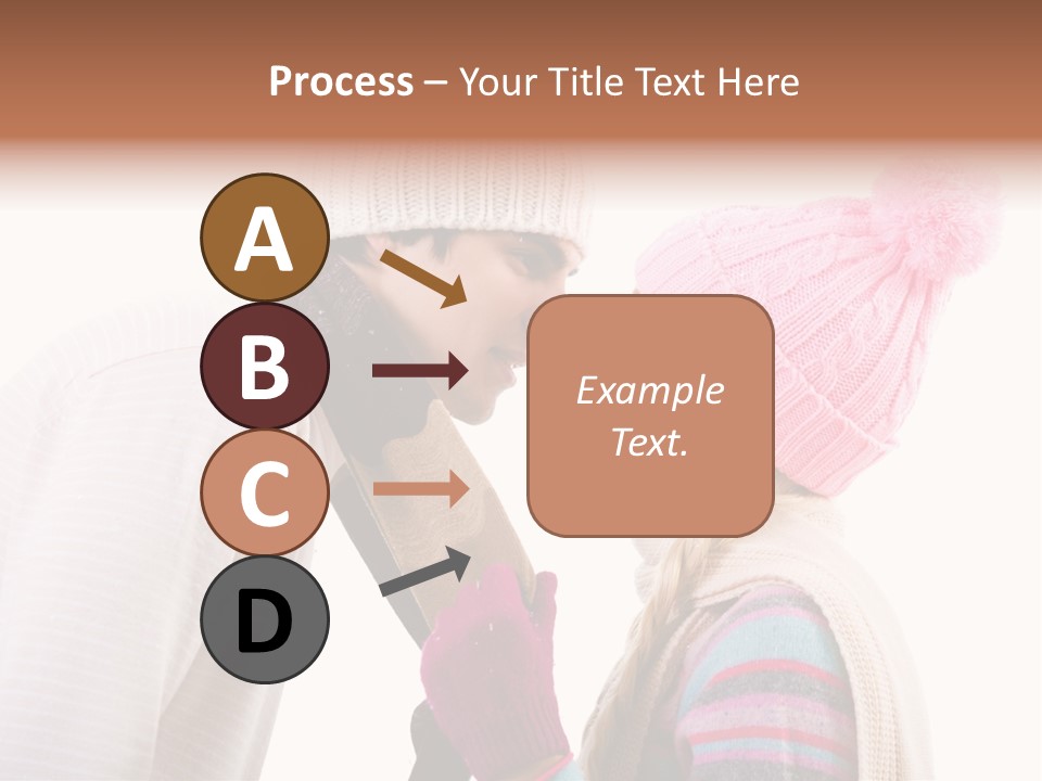 Girl Flirtation Attractive PowerPoint Template