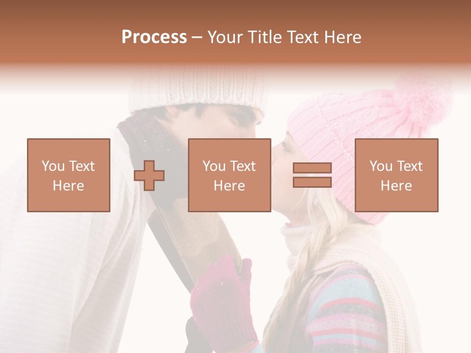 Girl Flirtation Attractive PowerPoint Template
