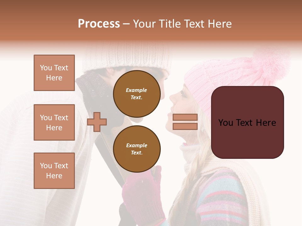 Girl Flirtation Attractive PowerPoint Template