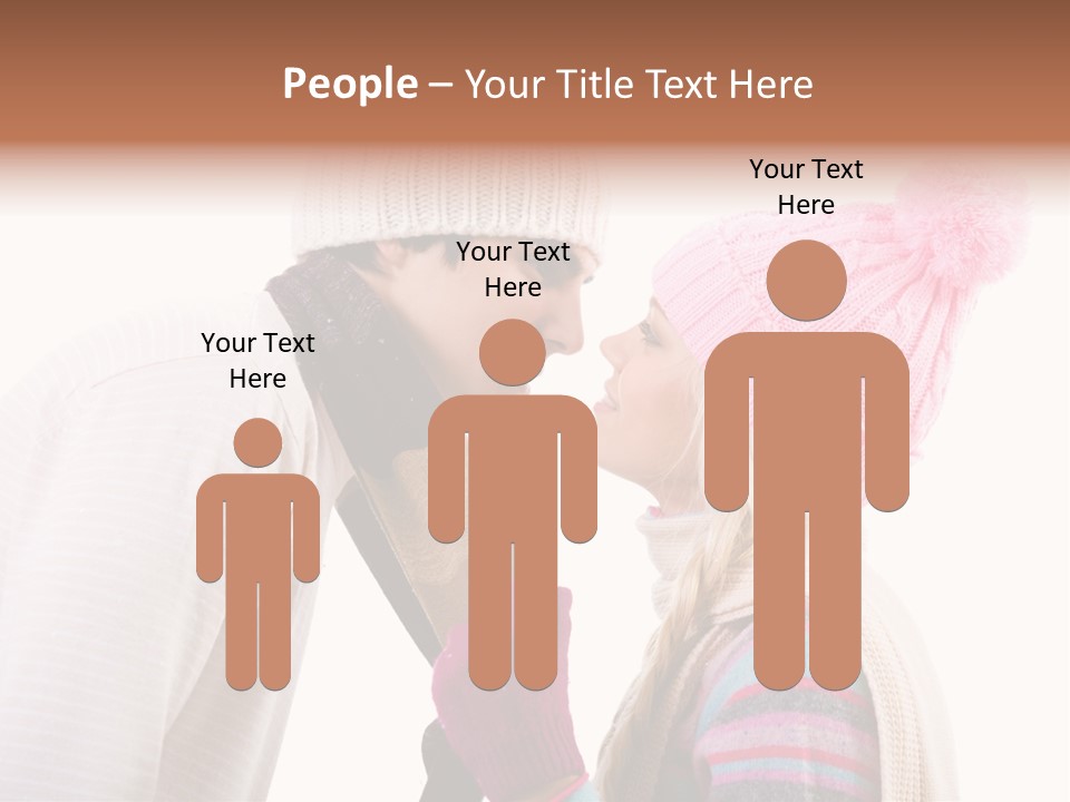 Girl Flirtation Attractive PowerPoint Template