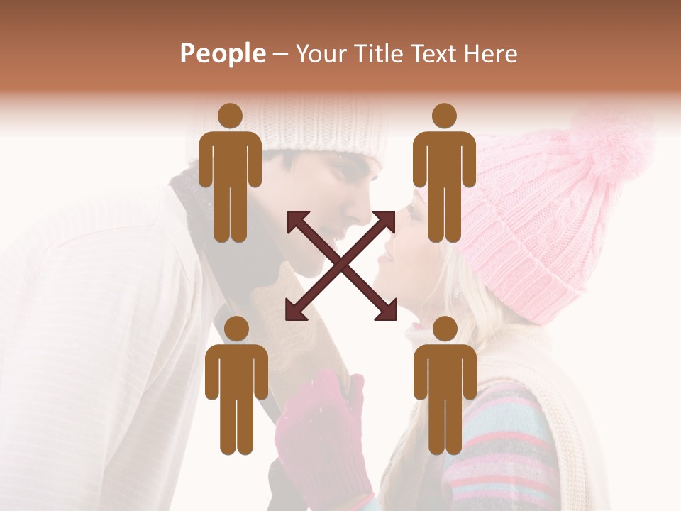 Girl Flirtation Attractive PowerPoint Template