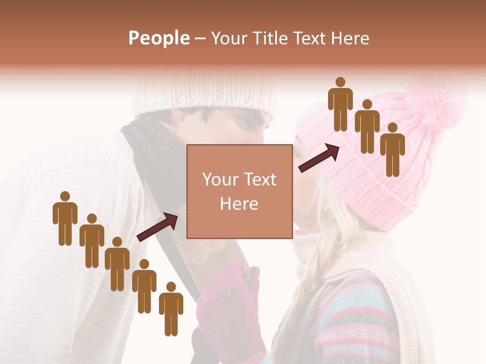 Girl Flirtation Attractive PowerPoint Template