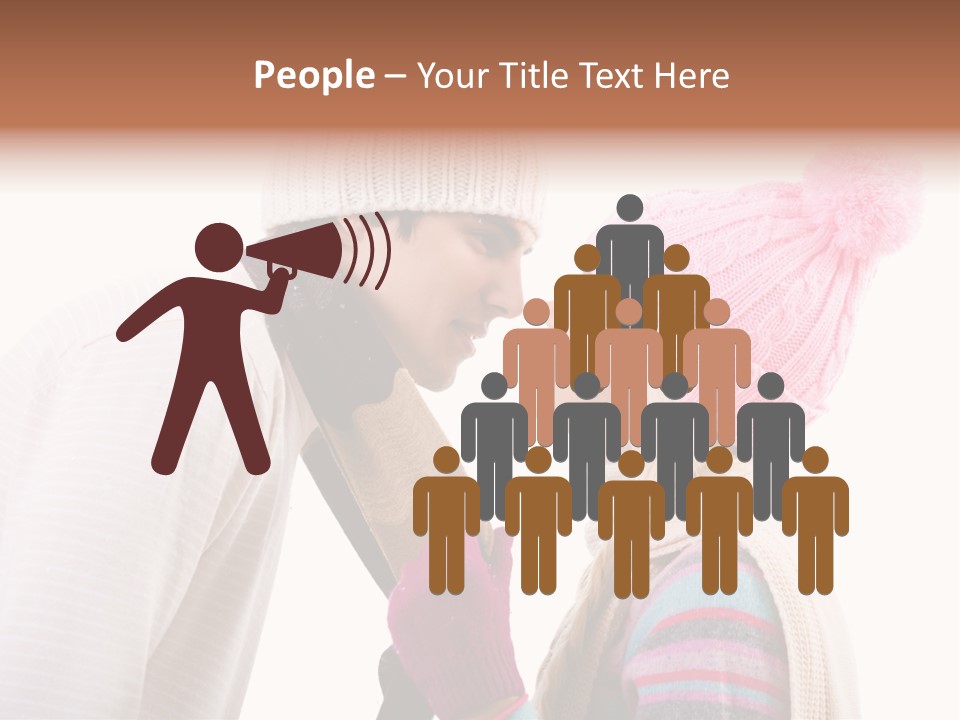 Girl Flirtation Attractive PowerPoint Template