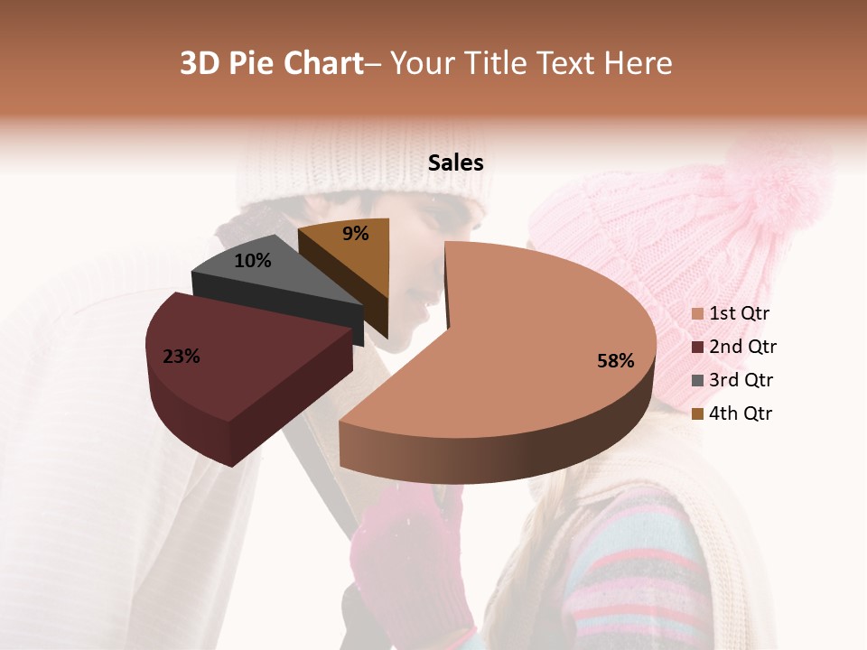 Girl Flirtation Attractive PowerPoint Template