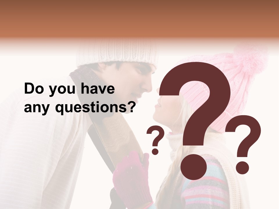 Girl Flirtation Attractive PowerPoint Template