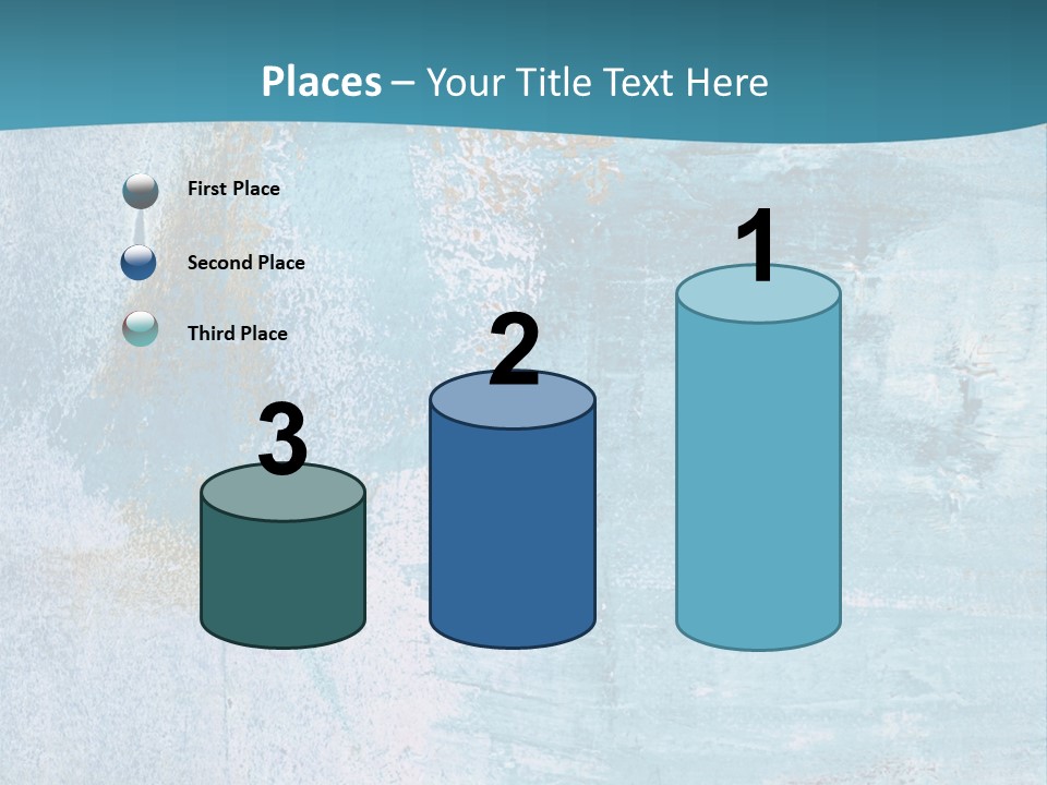 Abstract Turquoise Drawn PowerPoint Template
