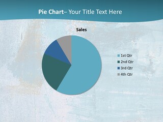 Abstract Turquoise Drawn PowerPoint Template