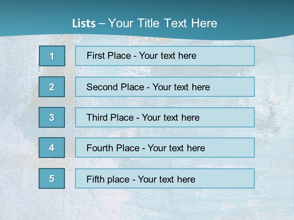 Abstract Turquoise Drawn PowerPoint Template
