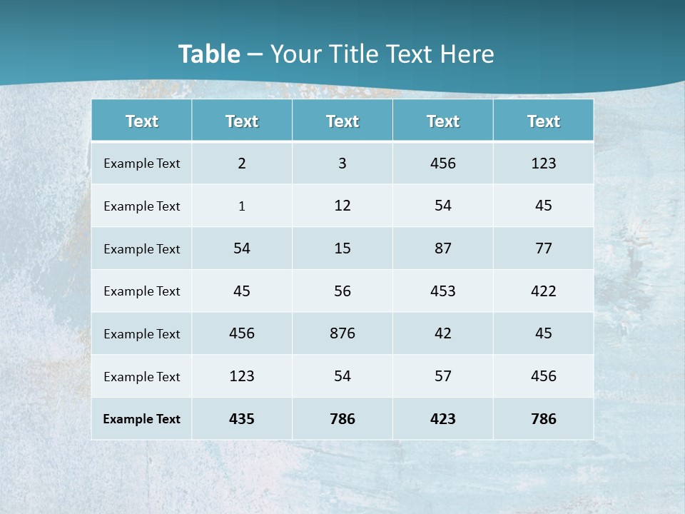 Abstract Turquoise Drawn PowerPoint Template