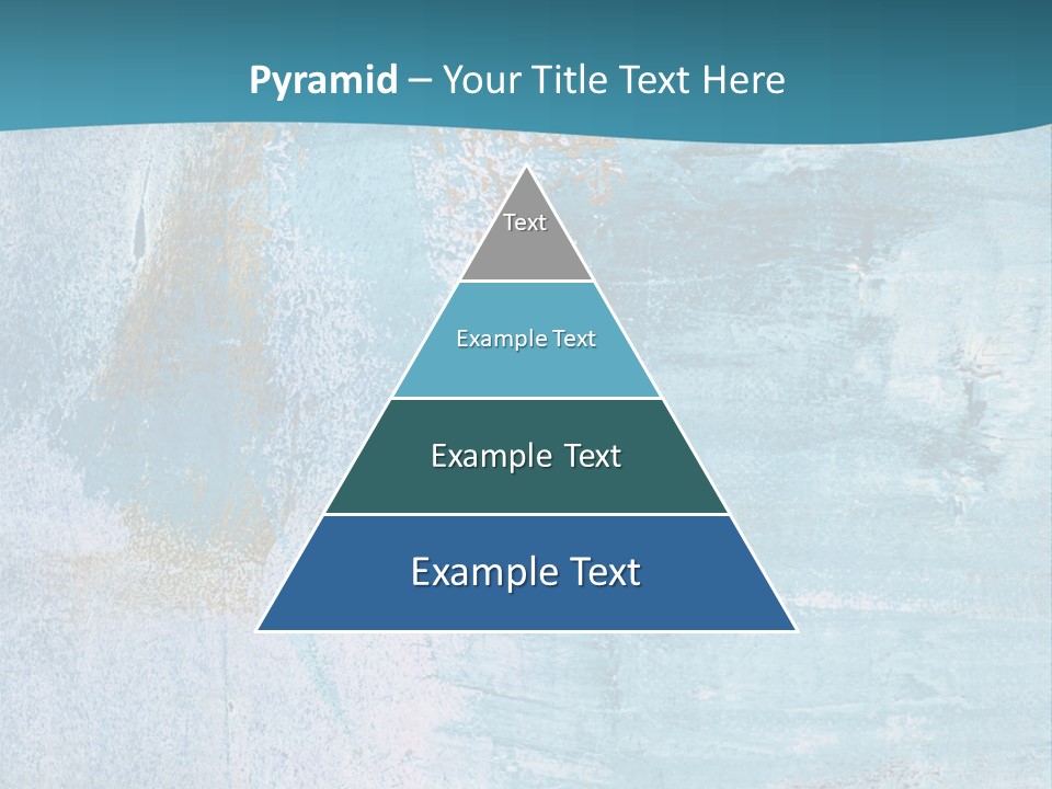 Abstract Turquoise Drawn PowerPoint Template