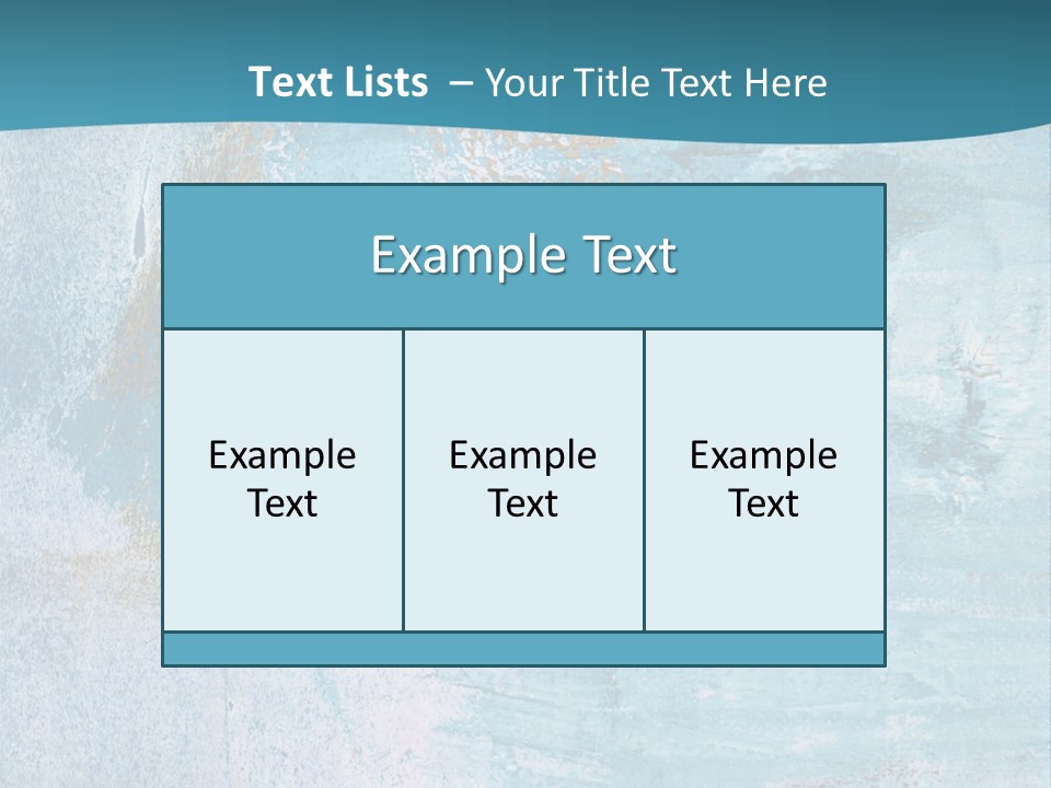 Abstract Turquoise Drawn PowerPoint Template