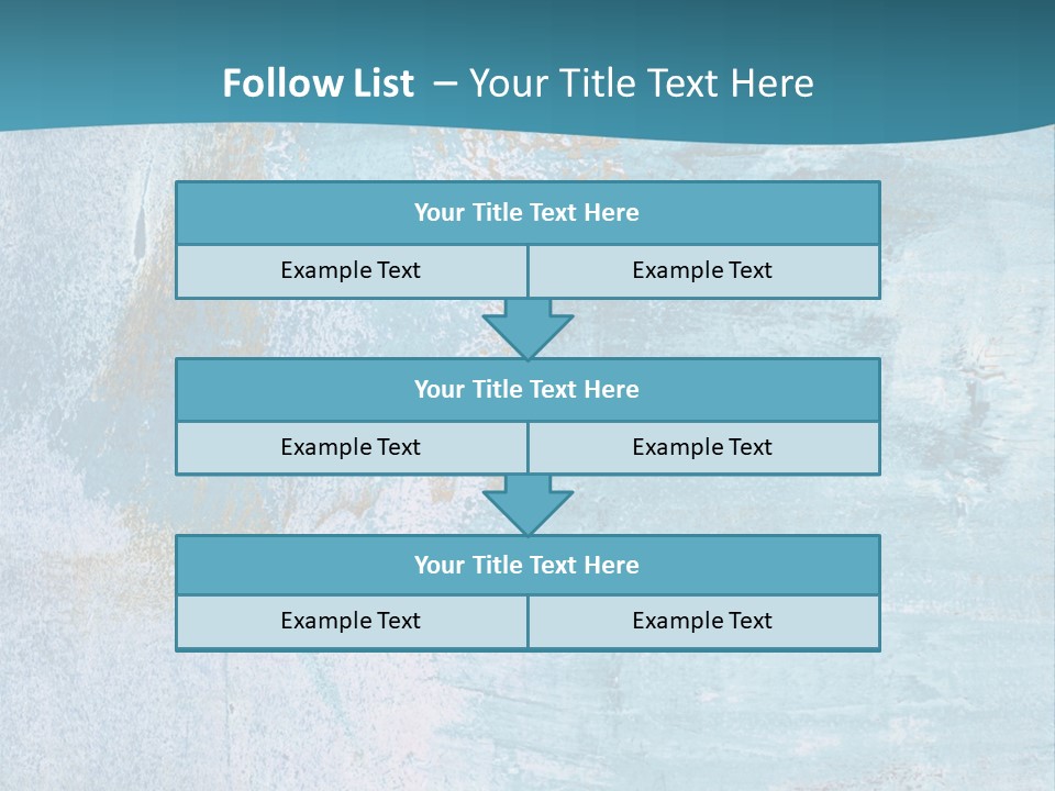 Abstract Turquoise Drawn PowerPoint Template