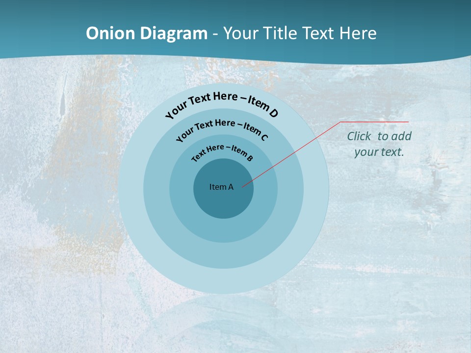 Abstract Turquoise Drawn PowerPoint Template