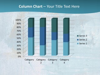 Abstract Turquoise Drawn PowerPoint Template