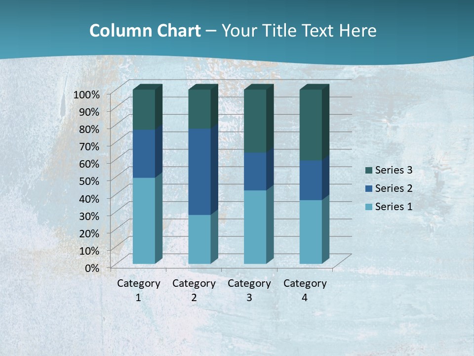 Abstract Turquoise Drawn PowerPoint Template
