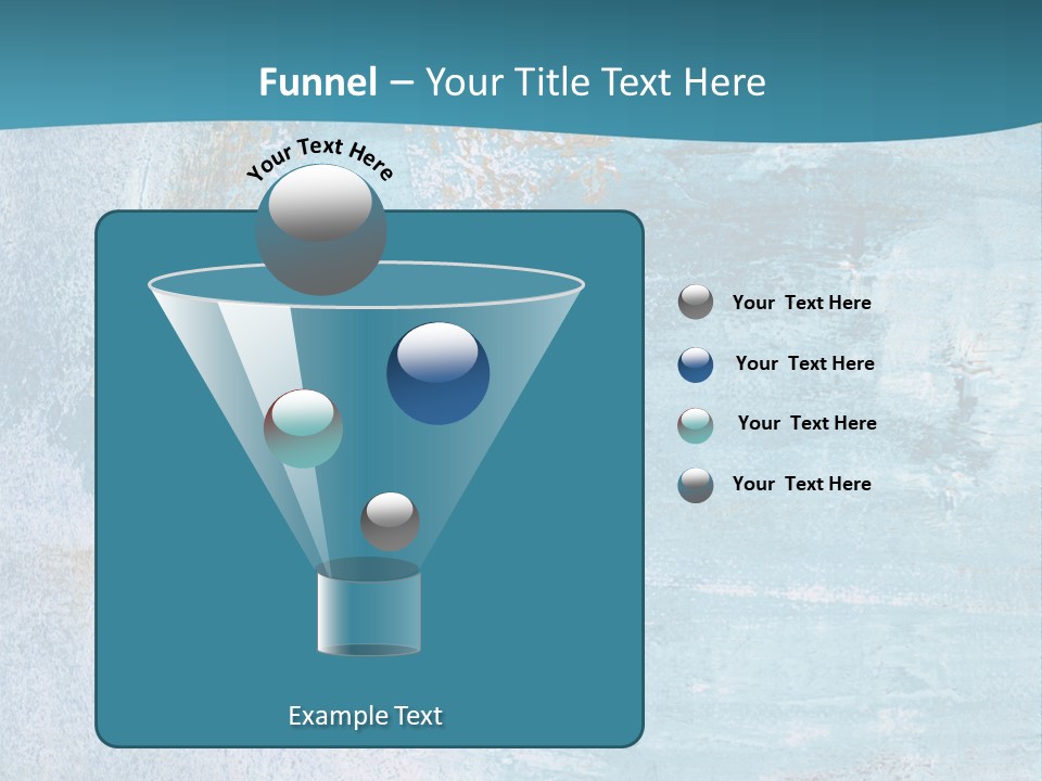 Abstract Turquoise Drawn PowerPoint Template