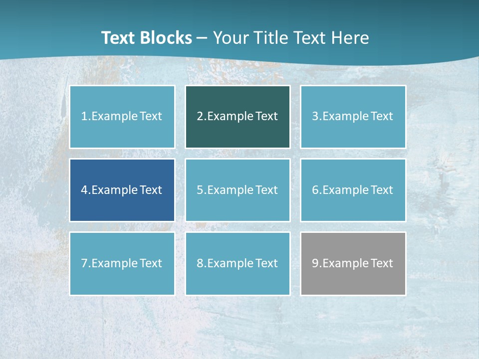 Abstract Turquoise Drawn PowerPoint Template