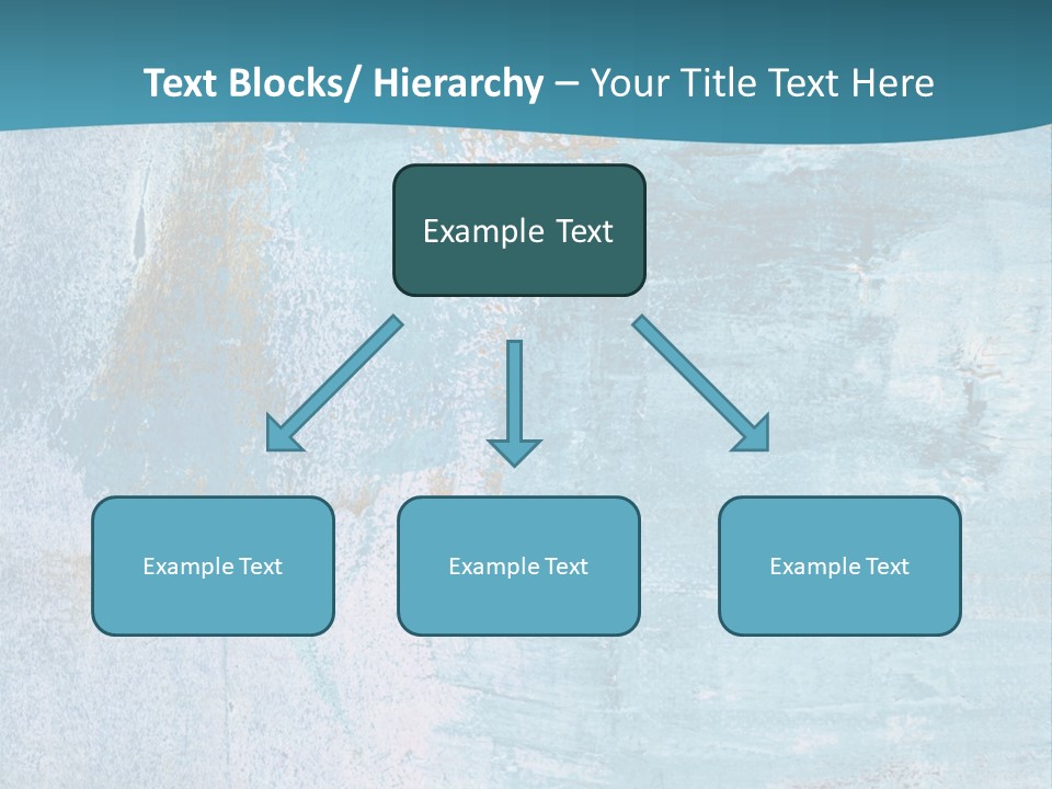 Abstract Turquoise Drawn PowerPoint Template