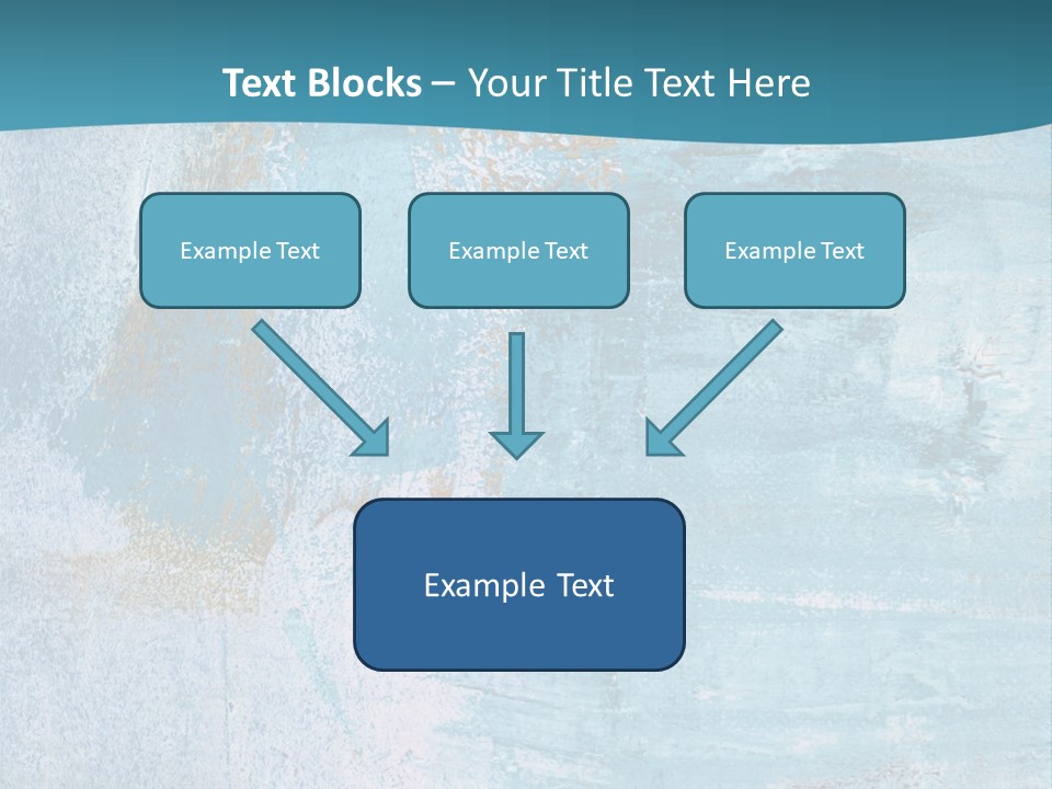 Abstract Turquoise Drawn PowerPoint Template