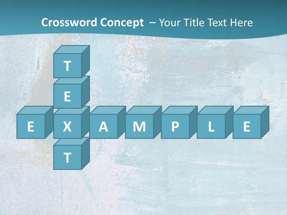 Abstract Turquoise Drawn PowerPoint Template